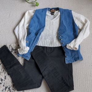 Vintage Harley Davidson Denim Vest